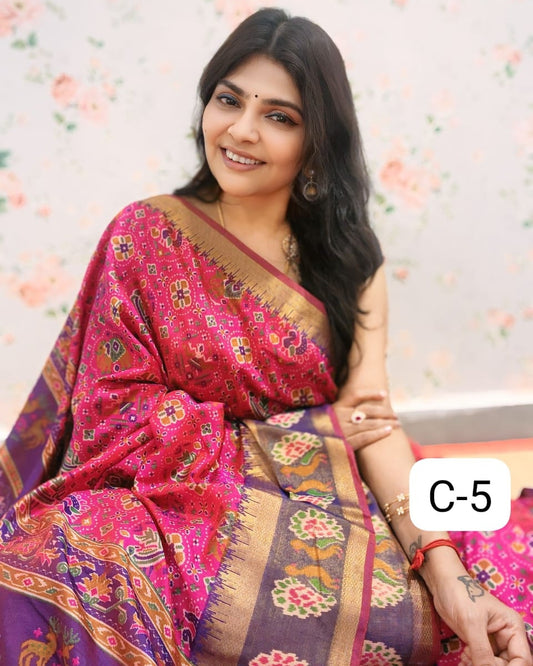 Rani Pink & Purple - Rani Vibrance Patola